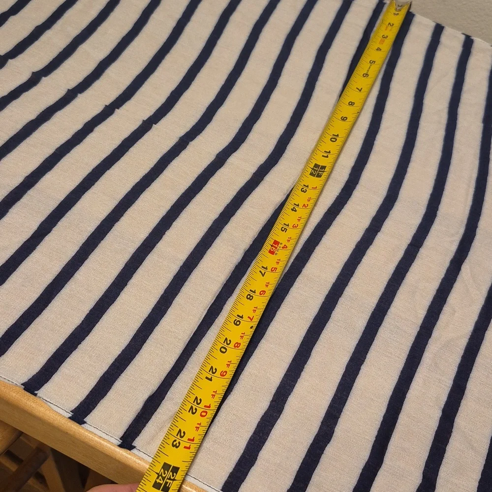 Kate Spade New York Blue & White Striped Pelican Scarf